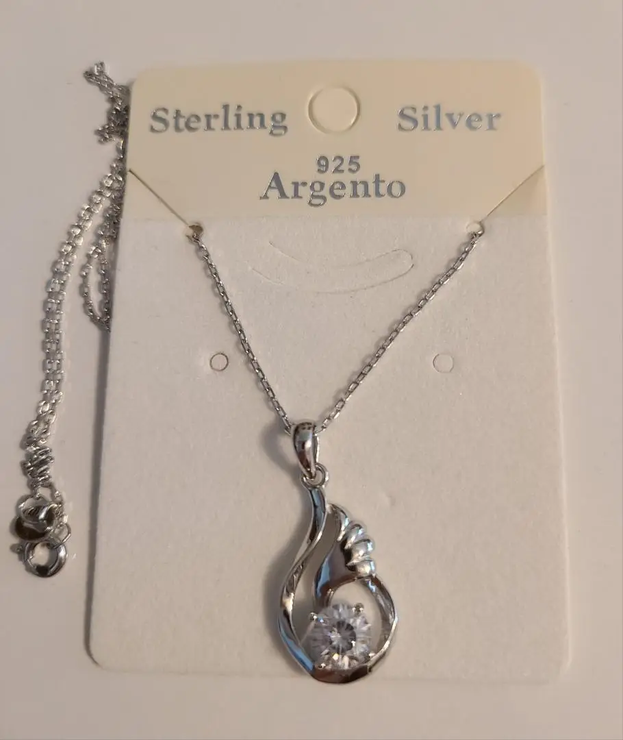 Sterling Silver CZ Necklace
