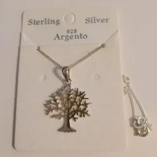 Sterling Silver Family Tree Necklace