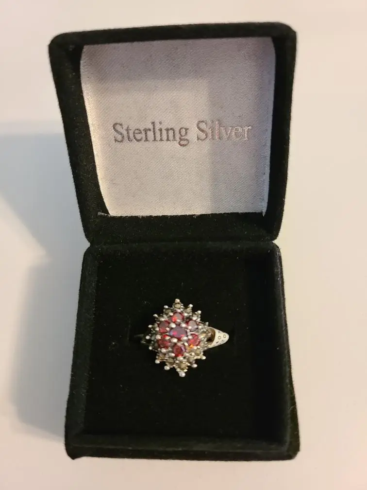 Garnet Marquis Ring Size 5 - SOLD OUT
