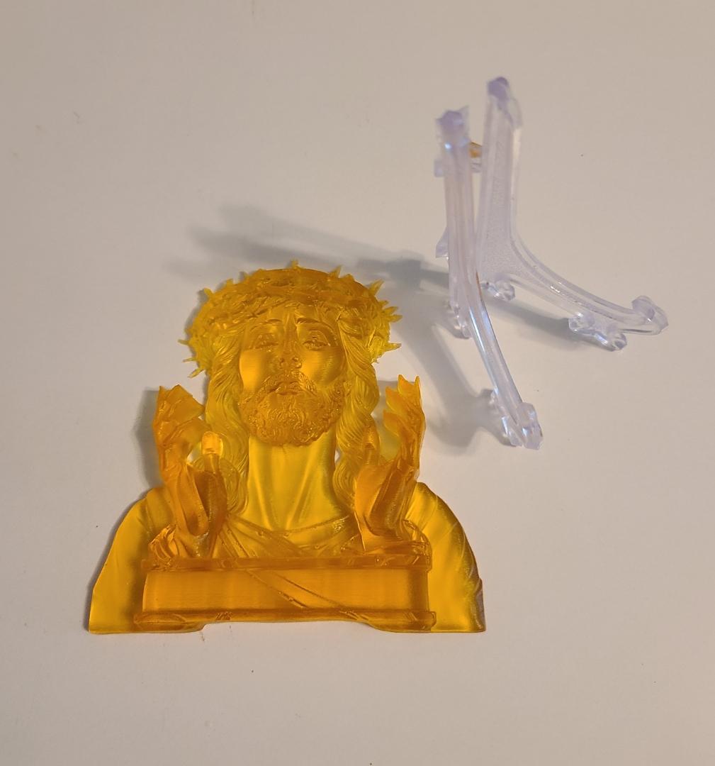 Small Jesus Plaque with Stand - Image 5