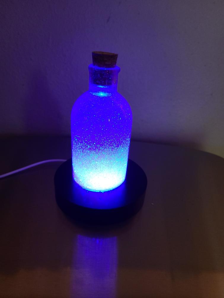 Purple Crystal Jug With Remote Control Base - Image 3