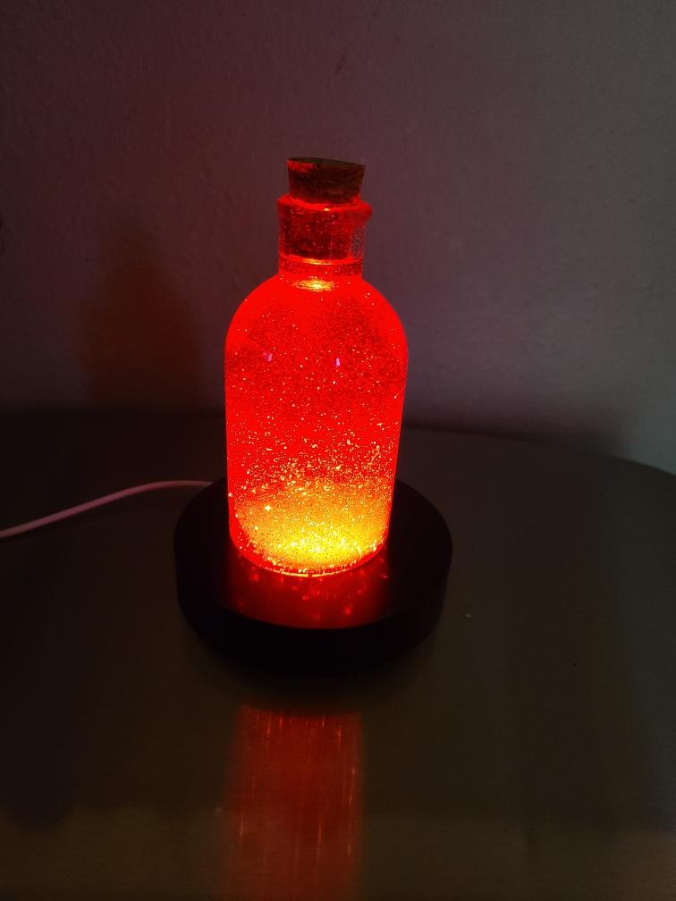 Purple Crystal Jug With Remote Control Base