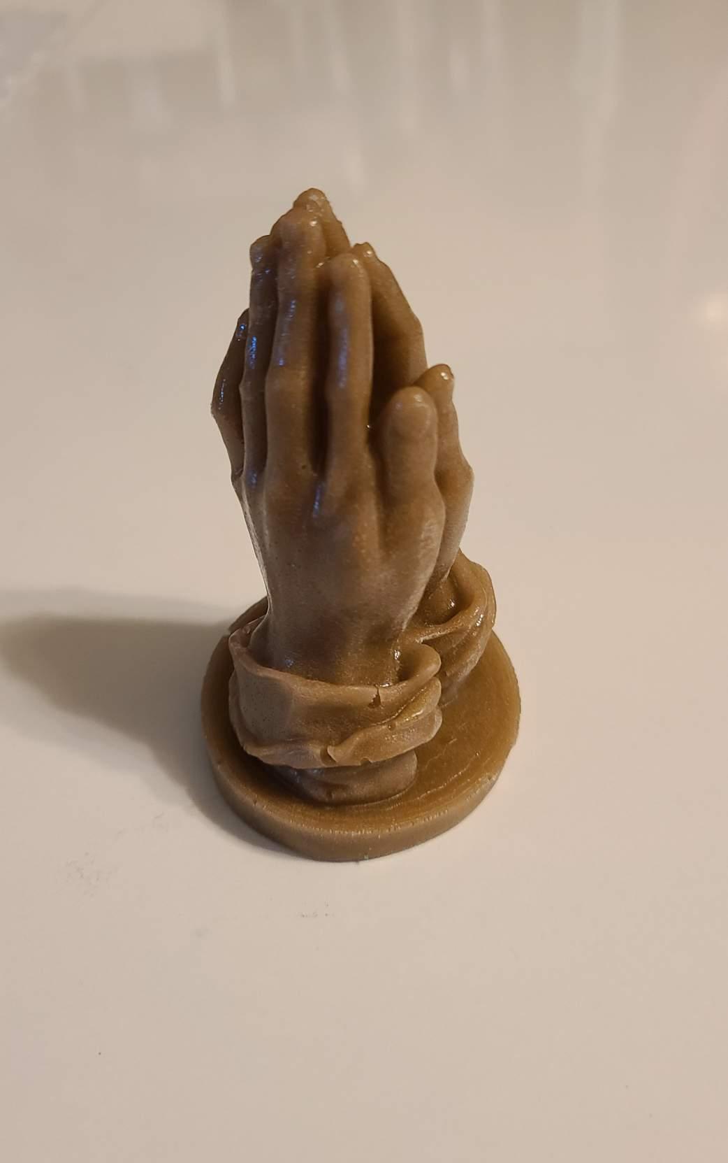 Golden Brown Praying Hands