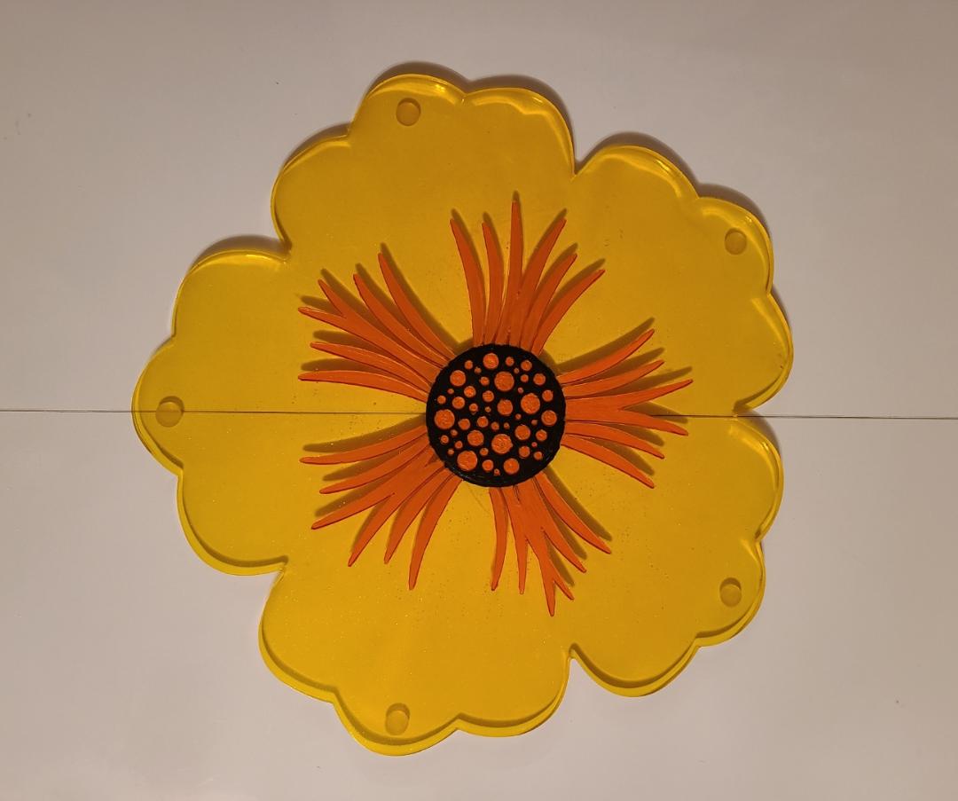 Large Flower Serving Tray