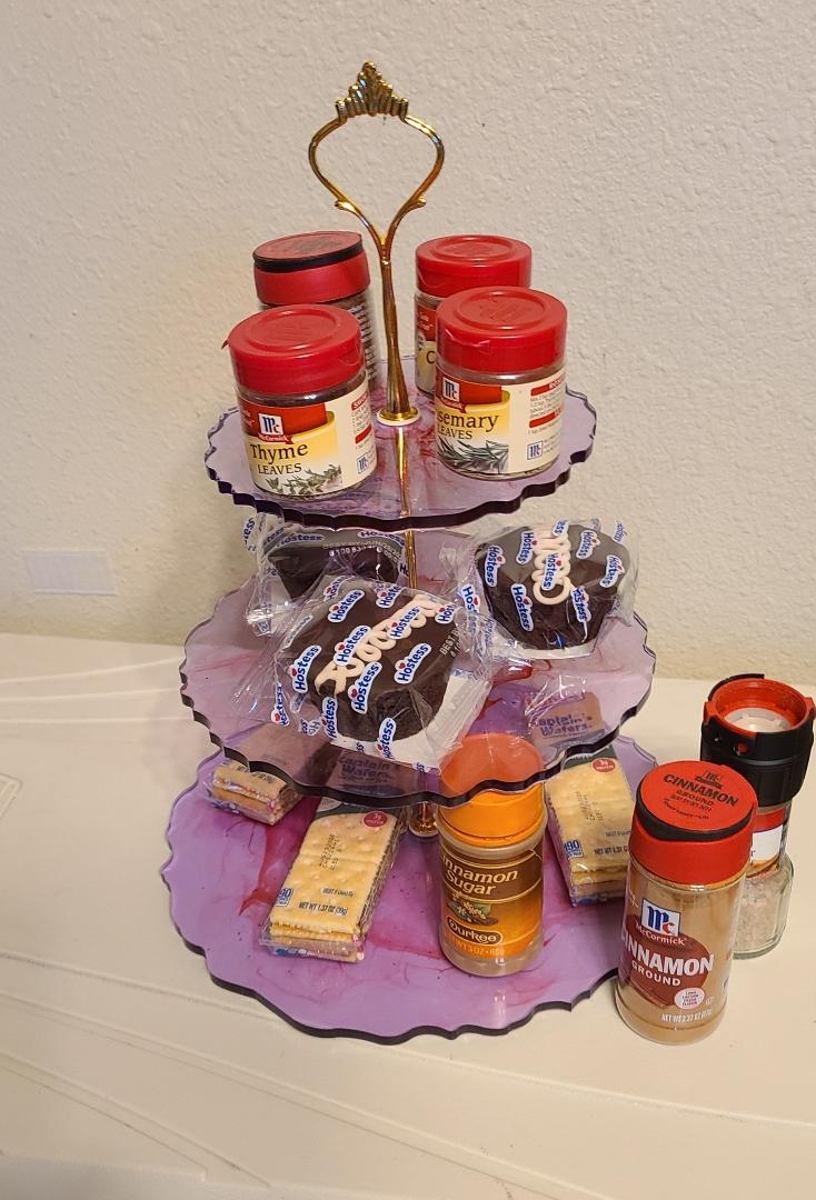 3-Tier Crystal Cupcake Rack - Image 2