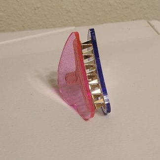 Pink-Lavender Claw Hair Clip