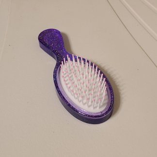 Purple Oval Hairbrush