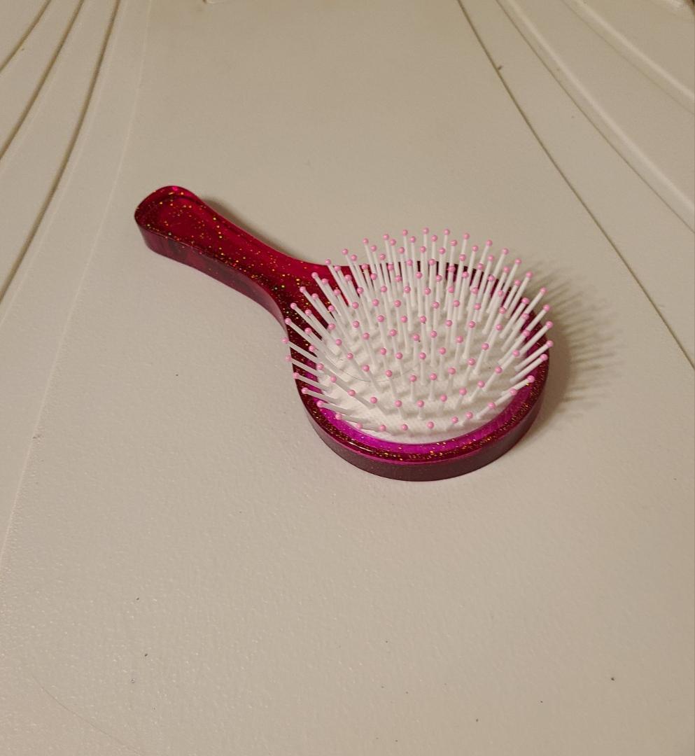 Red and Gold Hairbrush