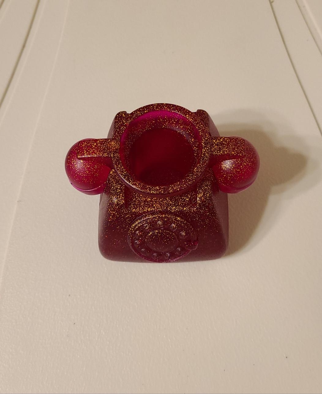 Rose Red Retro Phone Planter - Image 2