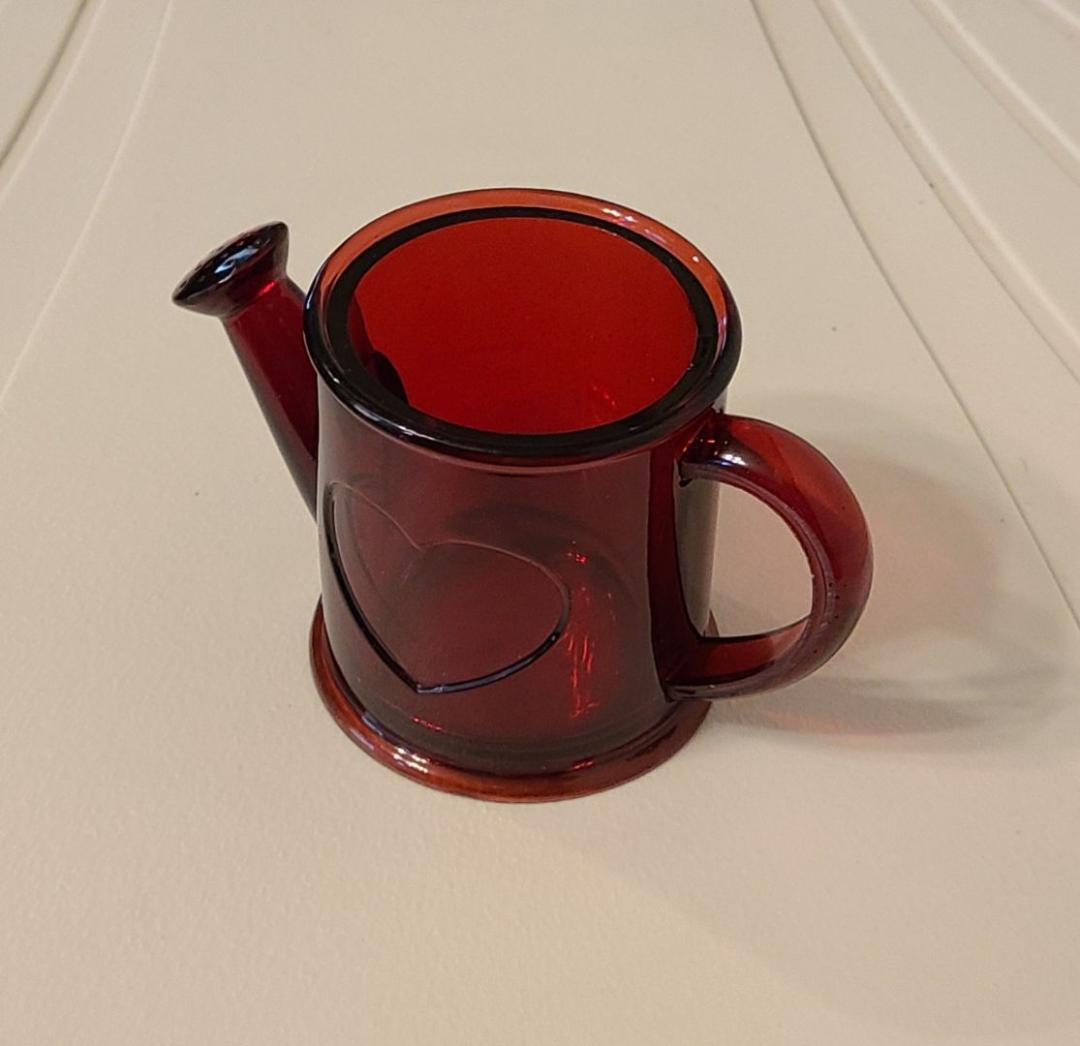 Rose Red Watering Can Planter - Image 2