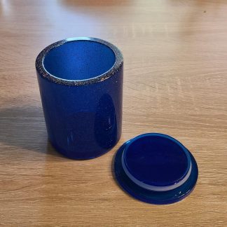 Blue Jar with Lid