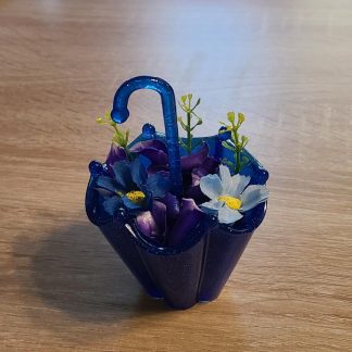 Mini Blue Crystal Umbrella