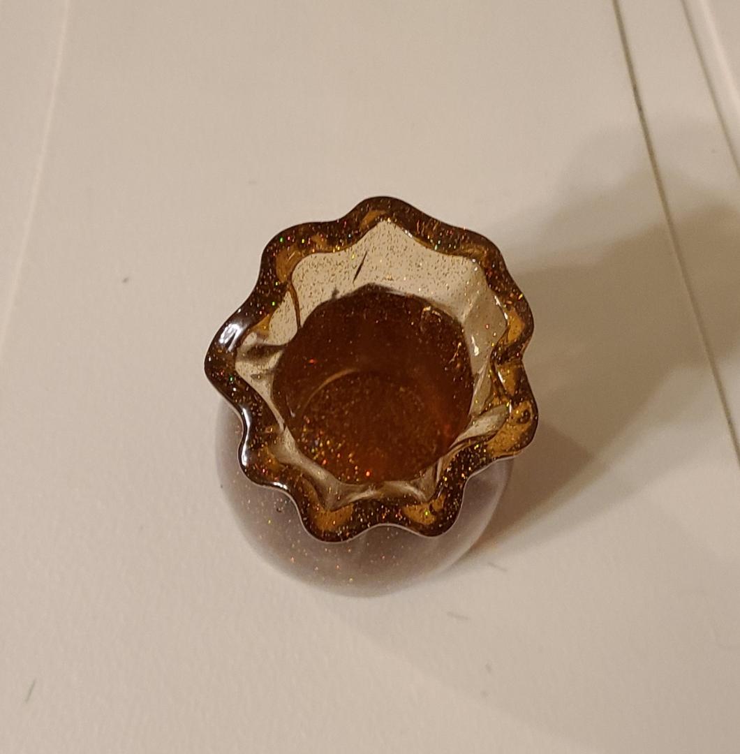 Caramel Bag Widemouth Flower Vase - Image 3