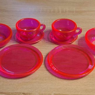 Childs Pink Tea Party Set for Two