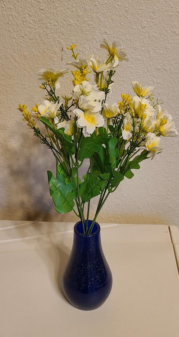 Dark Blue Flower Vase