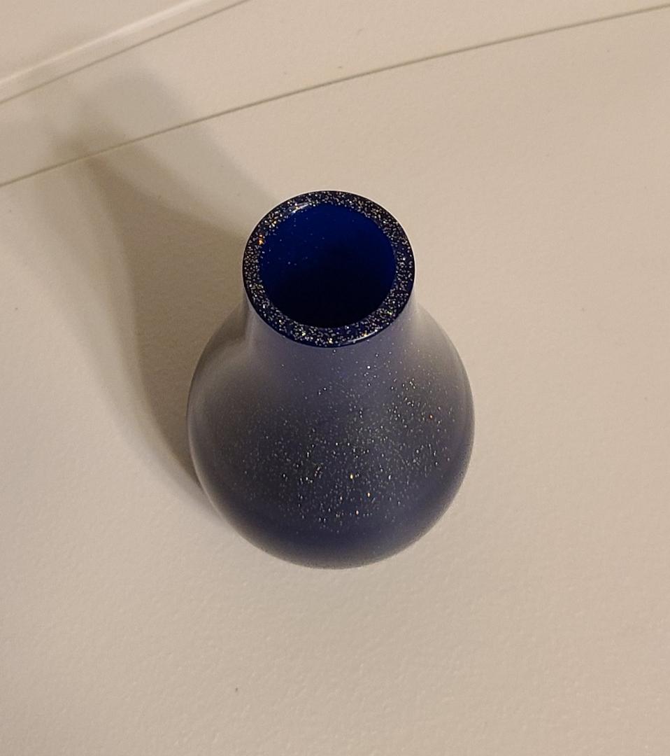 Dark Blue Flower Vase - Image 3
