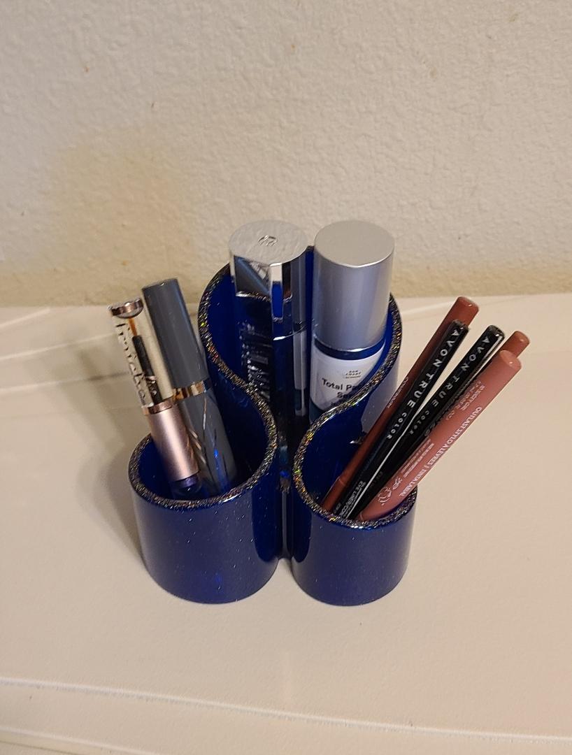 Dark Blue Make-up Organizer