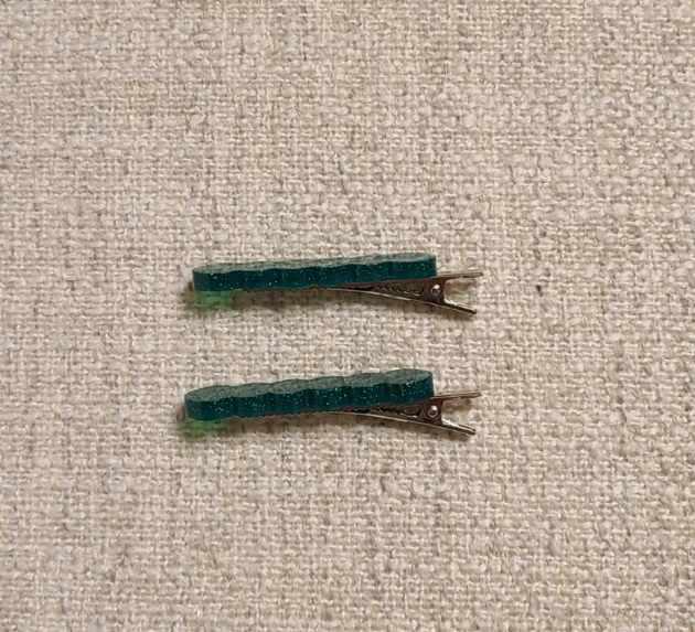 Set of Two Caterpillar Hair Clips - Image 5