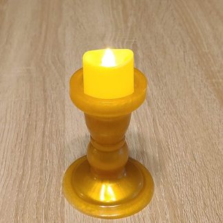 Medium Gold Crystal Candle Holder
