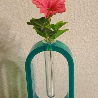 Neon Green Tube Flower Vase