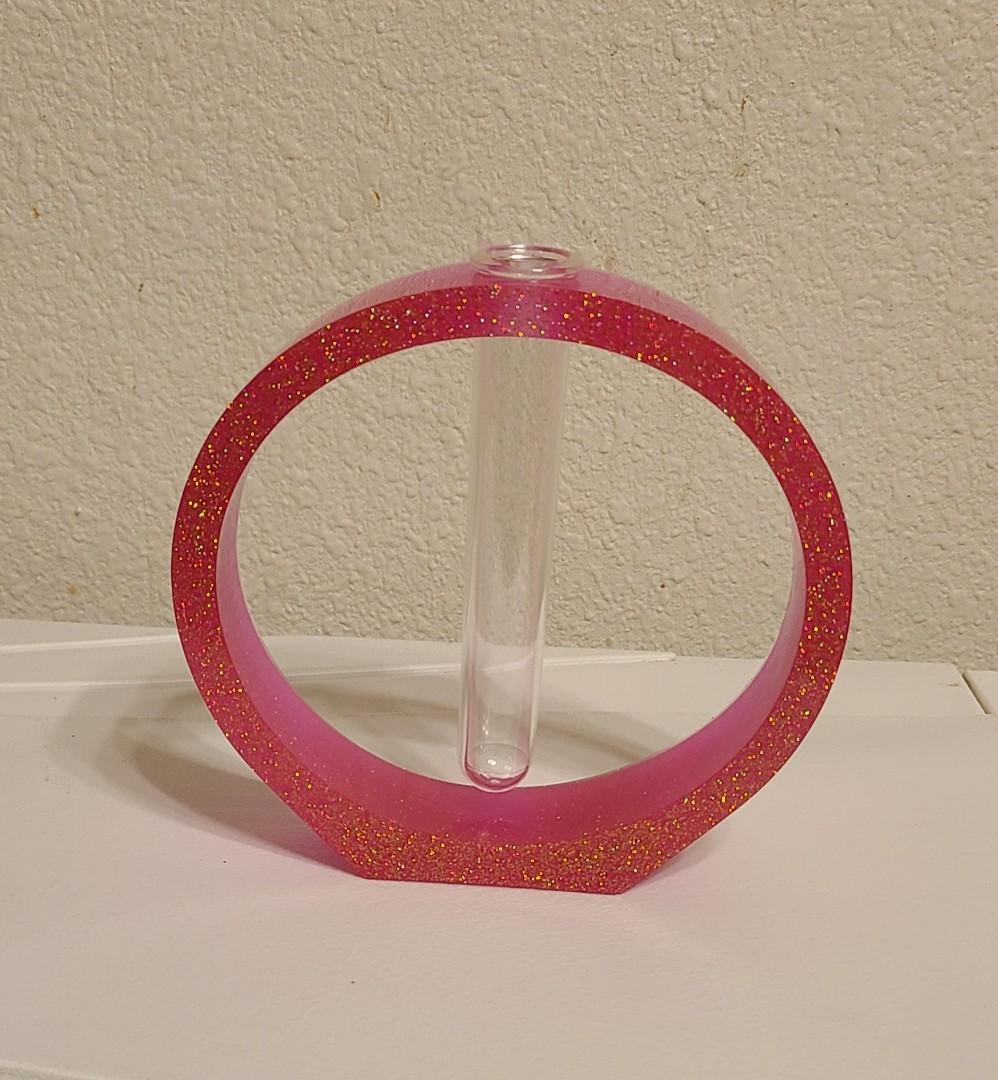 Magenta Tube Flower Vase - Image 3