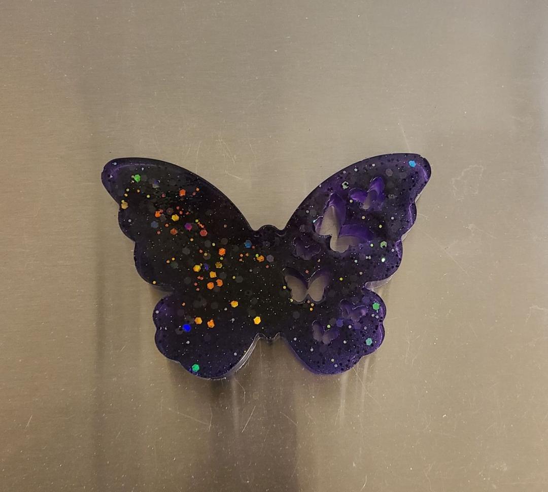 Purple Butterfly Wall Art - Image 3