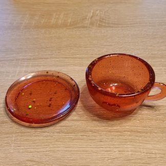 Crystal Red Teacup Planter