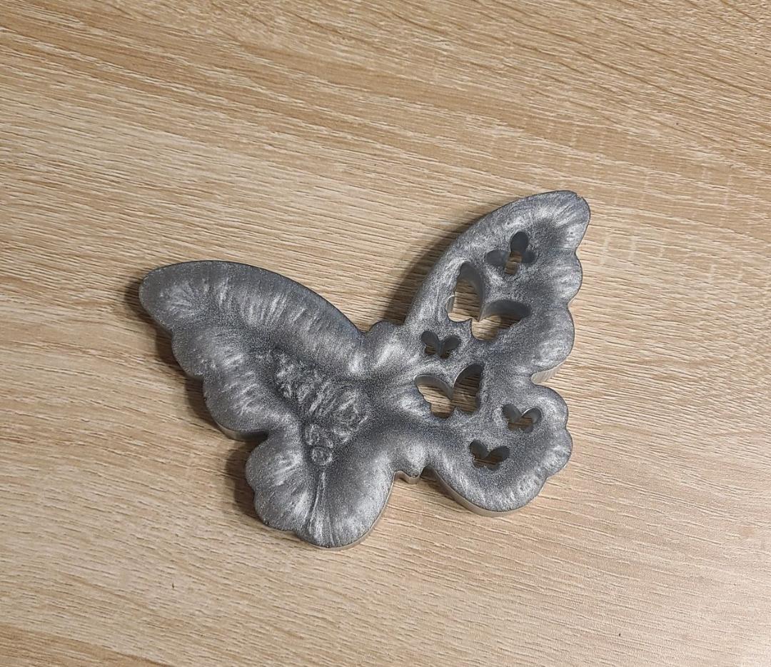 Silver Butterfly Art