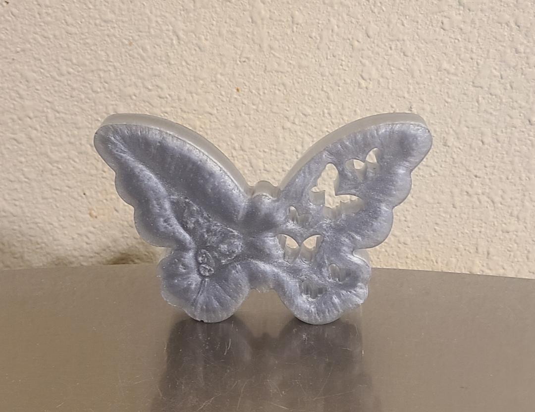 Silver Butterfly Art - Image 3