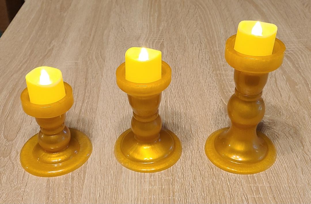 Set of Three Candle Holders