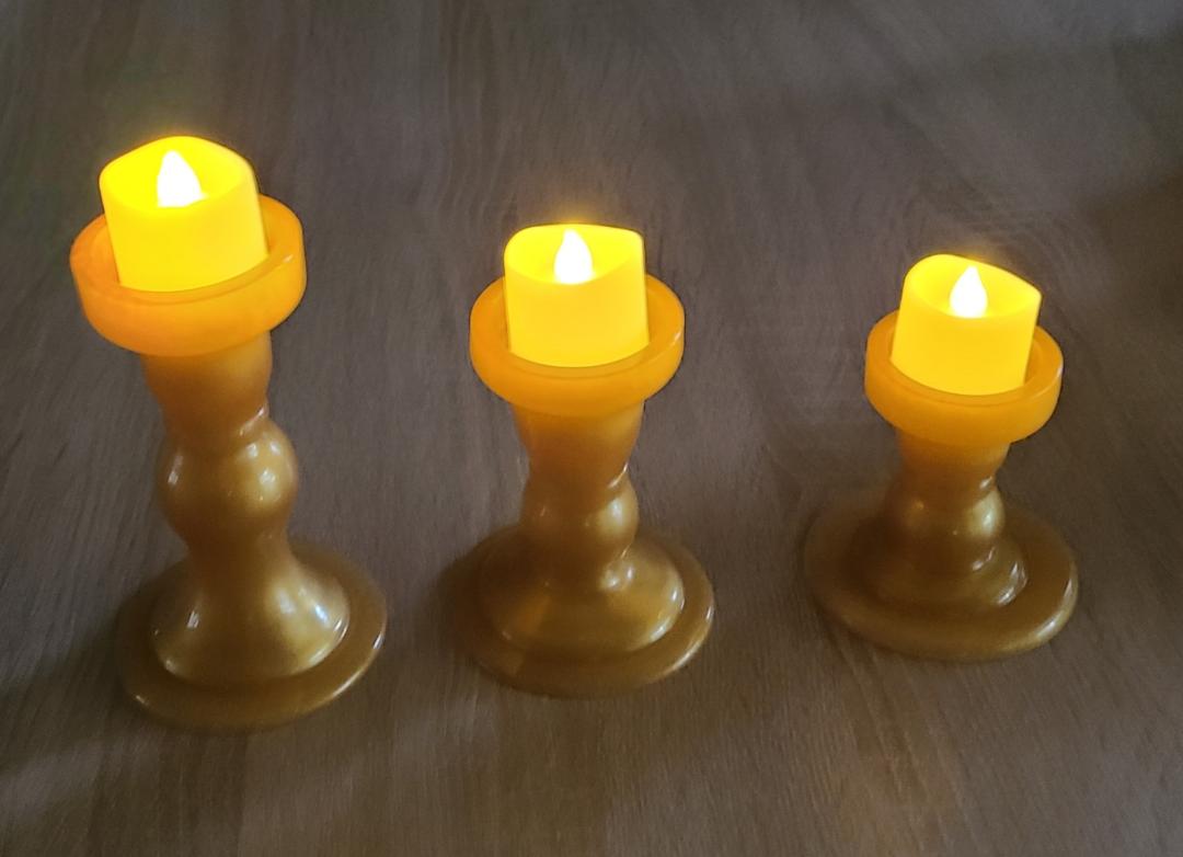 Set of Three Candle Holders - Image 3