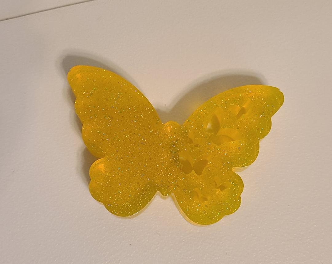 Yellow Butterfly Art - Image 2
