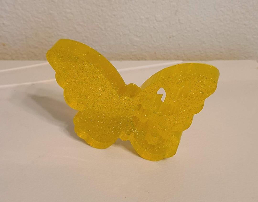 Yellow Butterfly Art - Image 3