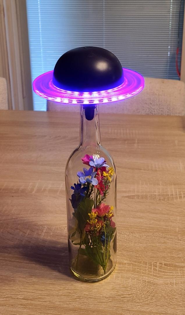 Two Black Planet Table Lamps with Remotes - Image 6