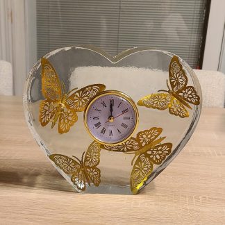 Butterfly Heart Clock