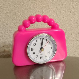 Pink Girls Purse Clock