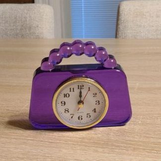 Purple Girls Purse Clock