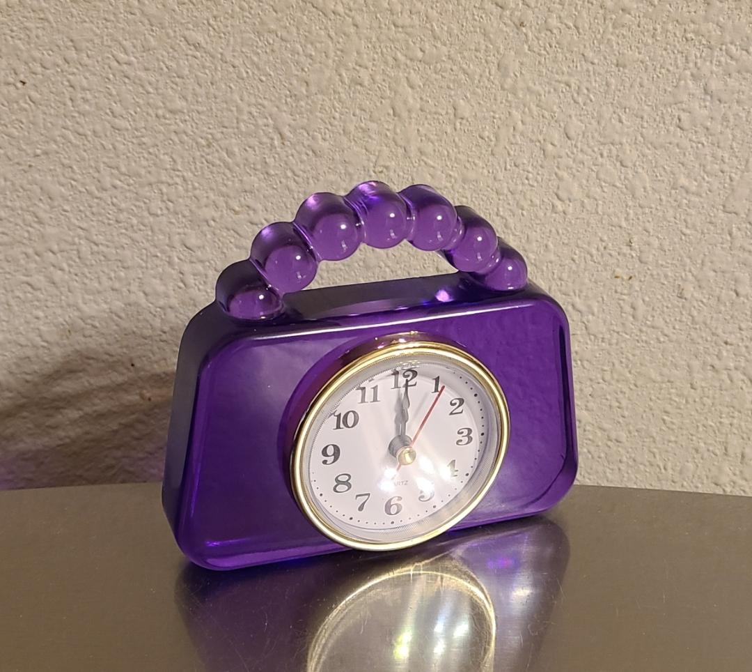 Purple Girls Purse Clock - Image 3