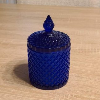 Royal Blue Fancy Jar with Lid