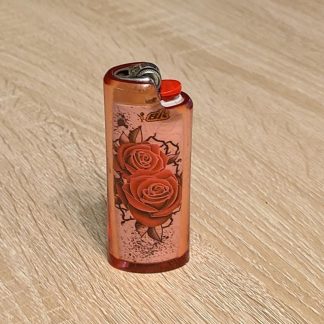 Transparent Red Lighter Cover