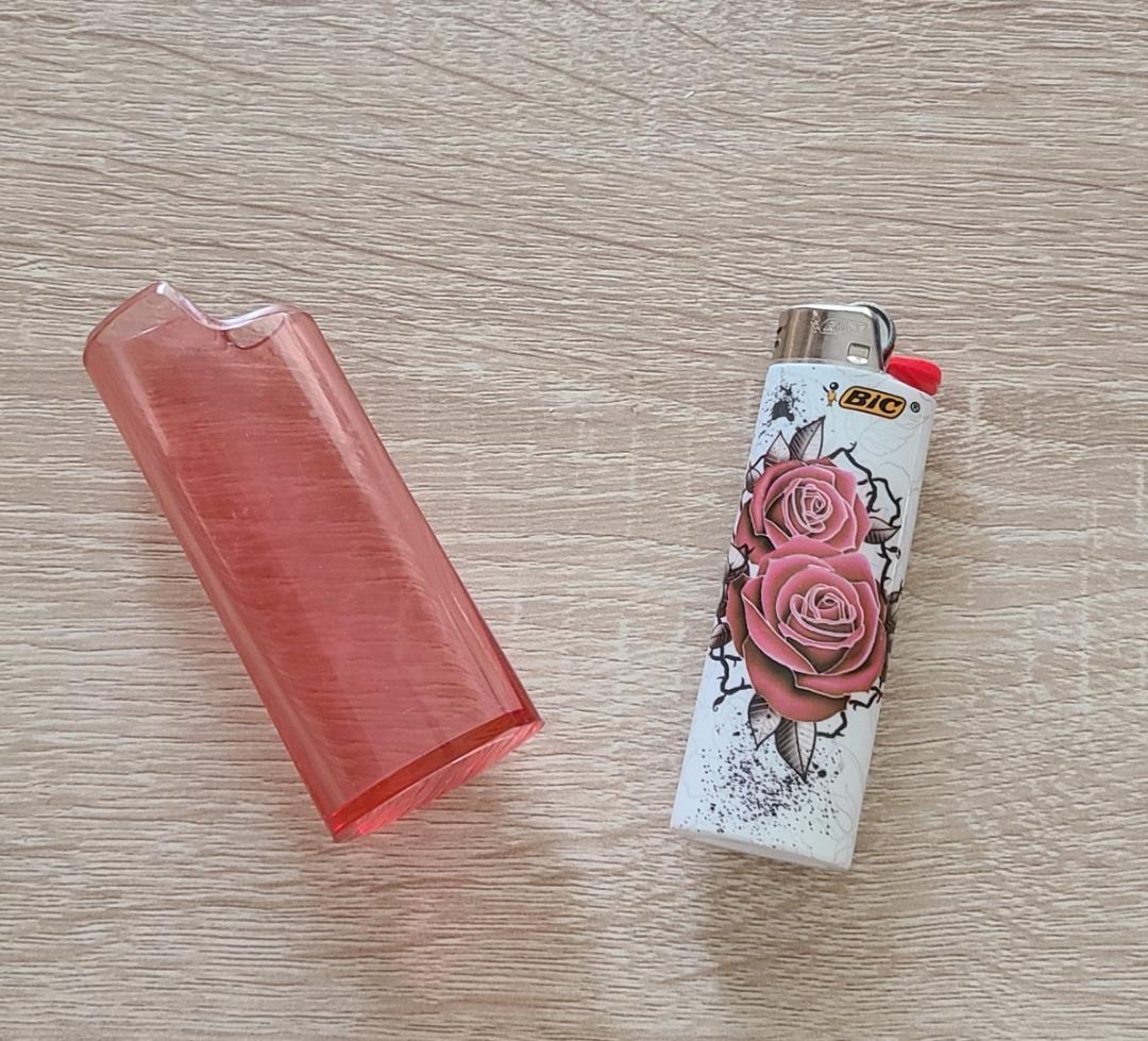 Transparent Red Lighter Cover - Image 3
