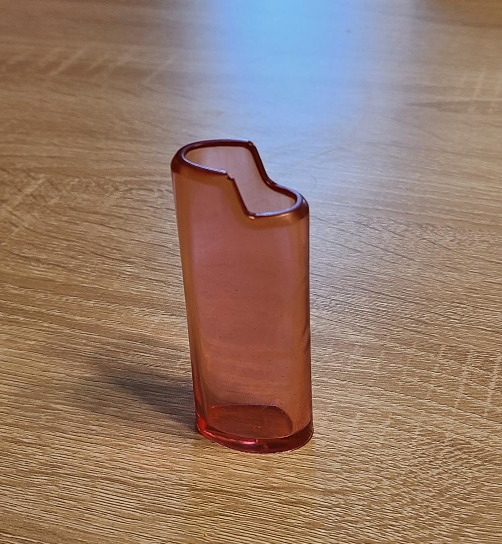 Transparent Red Lighter Cover - Image 2