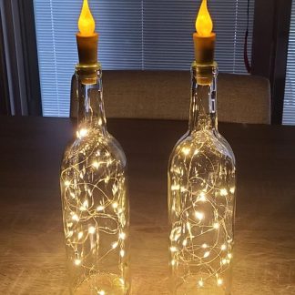 Two Wine Bottle Fairy Lights